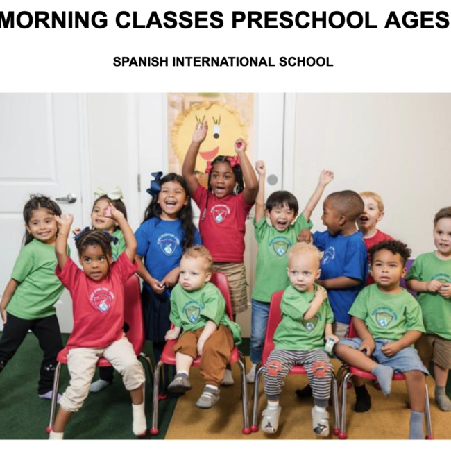 Morning Classes Preschool ages